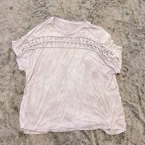 Lavender AE Cut Out Tee